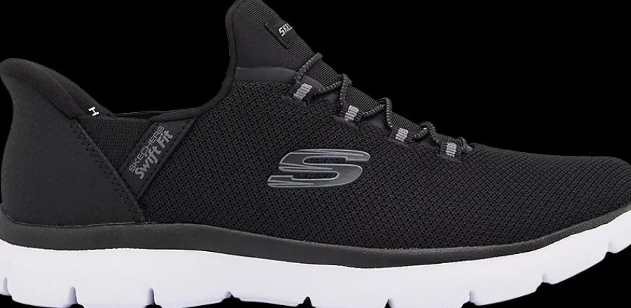 Hot czarne sneakersy damskie na białej podeszwie Damskie Sportowe|Markowe