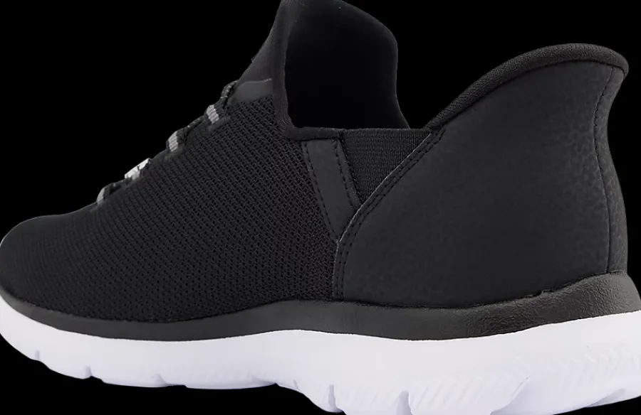 Hot czarne sneakersy damskie na białej podeszwie Damskie Sportowe|Markowe