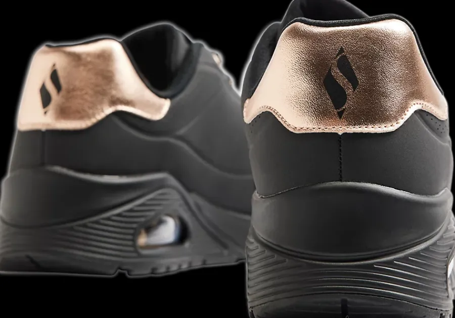 czarne sneakersy damskie Uno Damskie Sportowe|Markowe