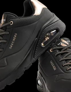 czarne sneakersy damskie Uno Damskie Sportowe|Markowe