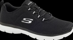 Outlet czarne sneakersy damskie na białej podeszwie Damskie Sportowe|Markowe