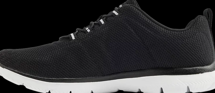 Outlet czarne sneakersy damskie na białej podeszwie Damskie Sportowe|Markowe