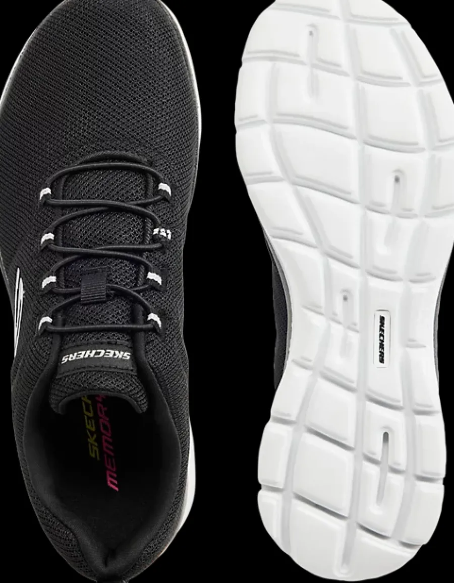 Outlet czarne sneakersy damskie na białej podeszwie Damskie Sportowe|Markowe