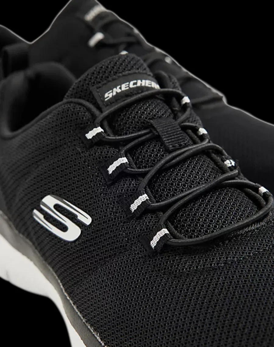 Outlet czarne sneakersy damskie na białej podeszwie Damskie Sportowe|Markowe