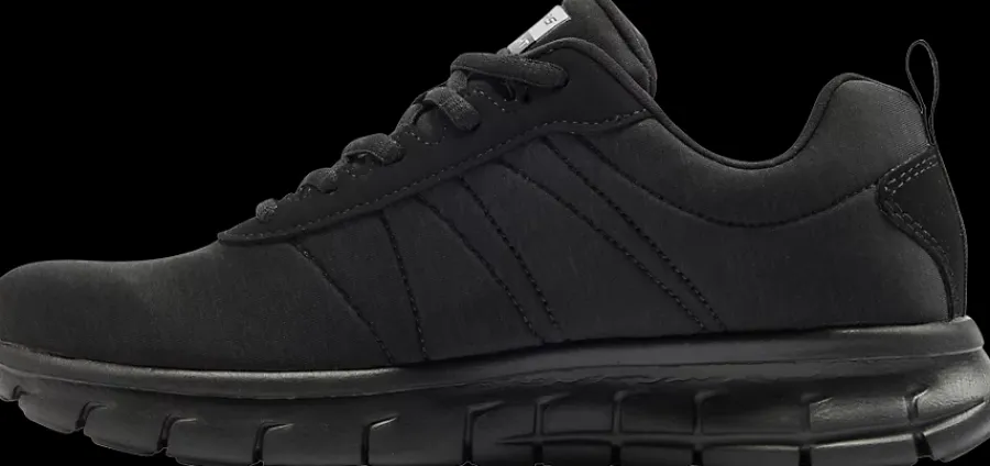 Outlet czarne sneakersy damskie z wkładką memory foam Damskie Sportowe|Treningowe