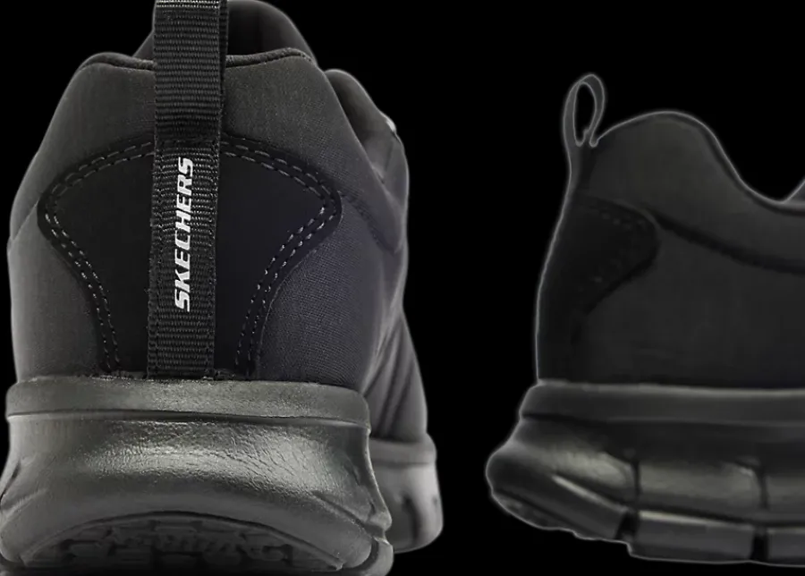 Outlet czarne sneakersy damskie z wkładką memory foam Damskie Sportowe|Treningowe