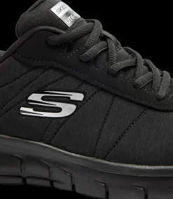 Outlet czarne sneakersy damskie z wkładką memory foam Damskie Sportowe|Treningowe