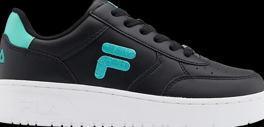 New czarne sneakersy damskie z niebieskimi akcentami Damskie Sportowe|Markowe