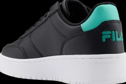 New czarne sneakersy damskie z niebieskimi akcentami Damskie Sportowe|Markowe
