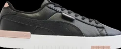 Sale czarne sneakersy damskie na białej podeszwie Damskie Sportowe|Markowe