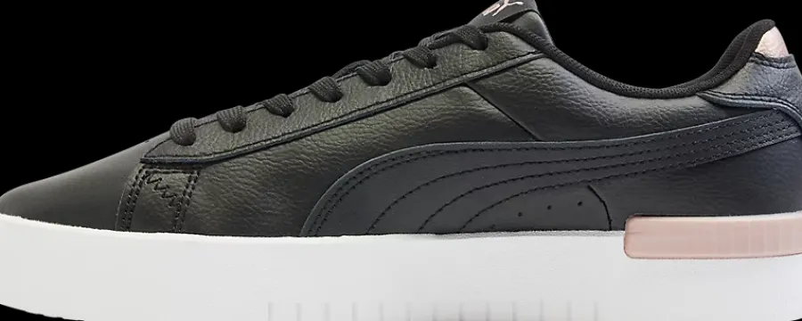 Sale czarne sneakersy damskie na białej podeszwie Damskie Sportowe|Markowe