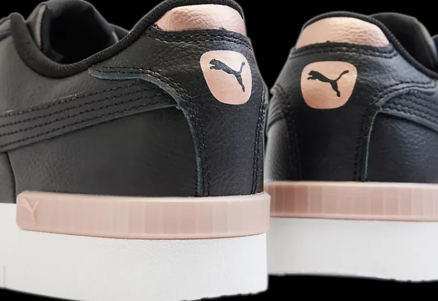 Sale czarne sneakersy damskie na białej podeszwie Damskie Sportowe|Markowe