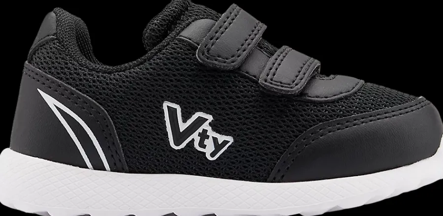 Outlet czarne sneakersy dziecięce zapinane na rzepy Dzieci Sportowe