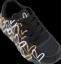 Clearance czarne sneakersy dziecięce Dzieci Sportowe|Markowe