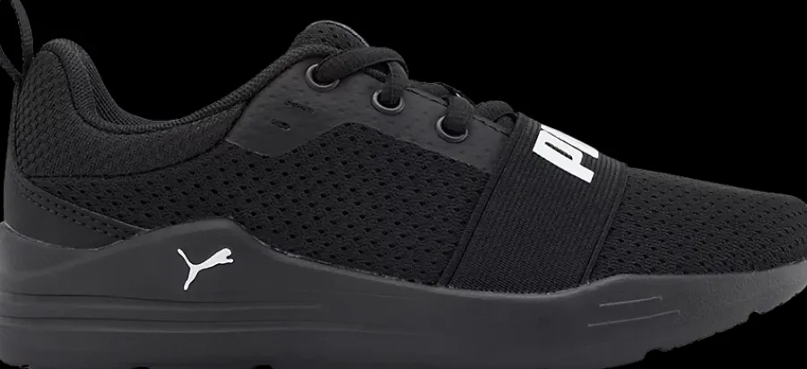 Clearance czarne sneakersy dziecięce Wired Run Dzieci Sportowe|Markowe
