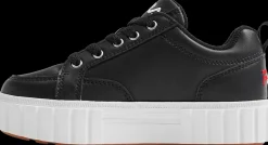Discount czarne sneakersy dziecięce na grubej podeszwie Dzieci Sportowe