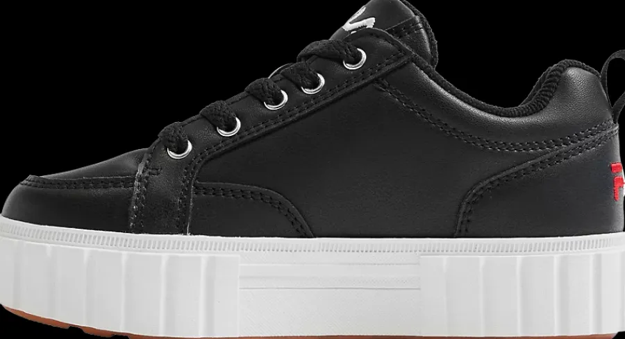 Discount czarne sneakersy dziecięce na grubej podeszwie Dzieci Sportowe
