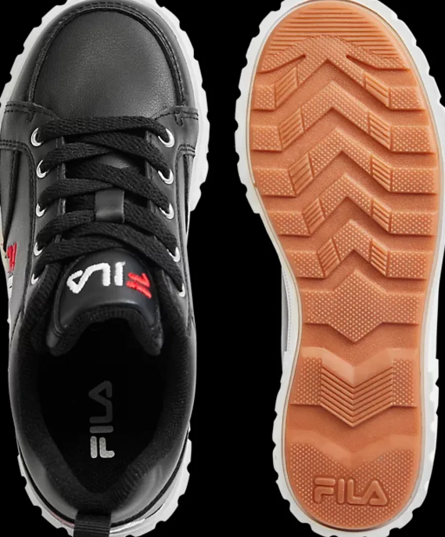 Discount czarne sneakersy dziecięce na grubej podeszwie Dzieci Sportowe
