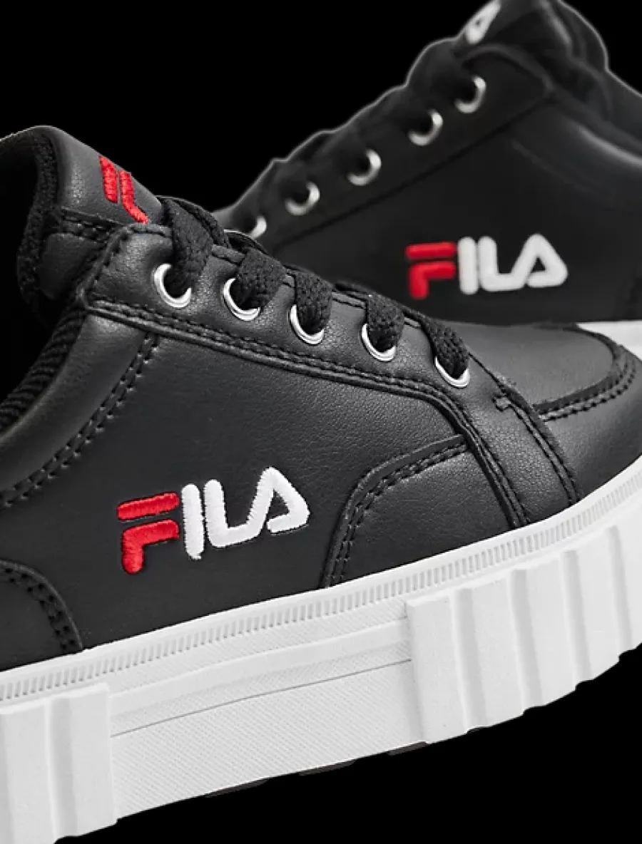Discount czarne sneakersy dziecięce na grubej podeszwie Dzieci Sportowe