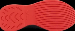 Online czarne sneakersy dziecięce z czerwonymi akcentami Dzieci Sportowe
