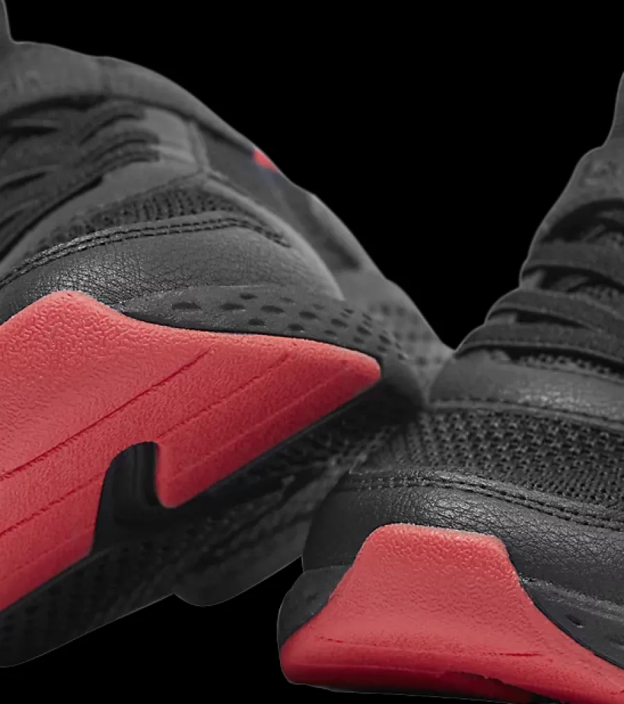 Discount czarne sneakersy dziecięce z czerwonymi elementami Dzieci Sportowe