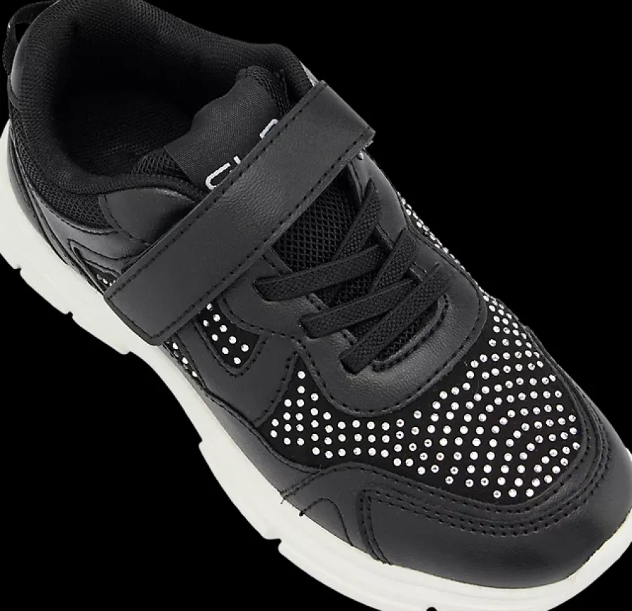 Clearance czarne sneakersy dziewczęce Dzieci Sportowe