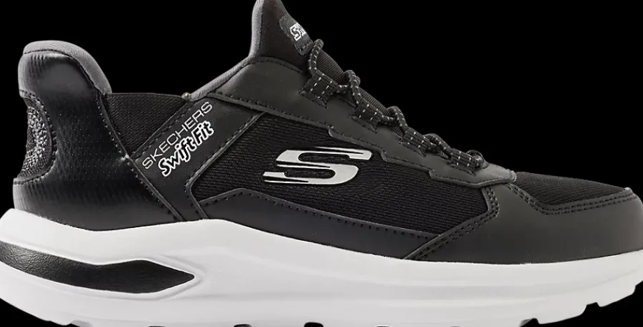 Online czarne sneakersy młodzieżowe Swift Fit Dzieci Sportowe