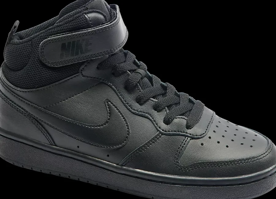 Outlet czarne sneakersy młodzieżowe COURT BOROUGH MID 2 (GS) Dzieci Sportowe