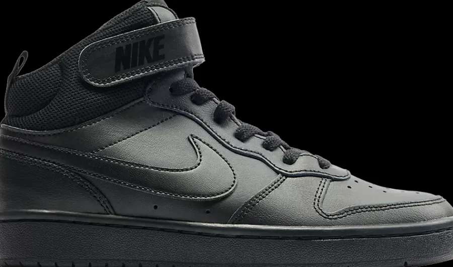 Outlet czarne sneakersy młodzieżowe COURT BOROUGH MID 2 (GS) Dzieci Sportowe