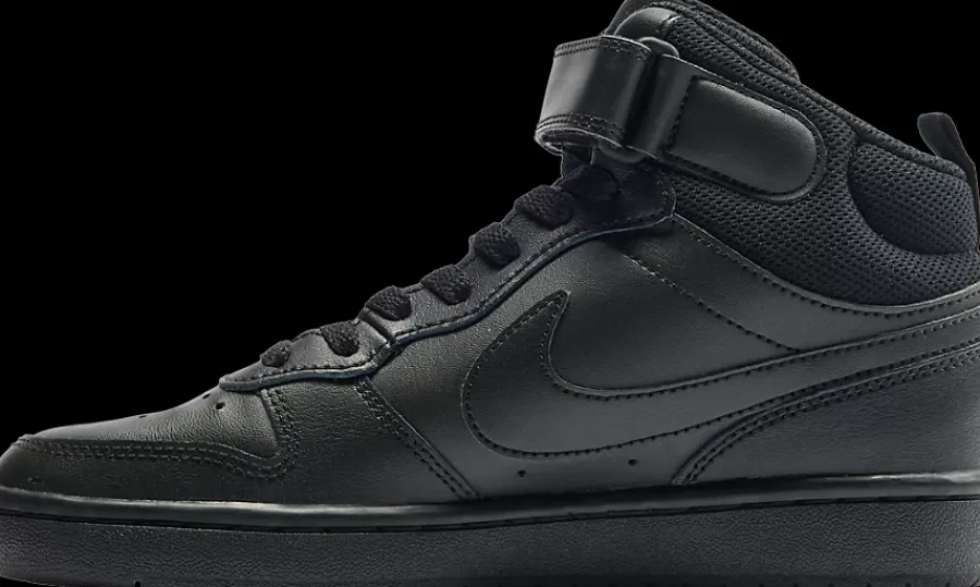 Outlet czarne sneakersy młodzieżowe COURT BOROUGH MID 2 (GS) Dzieci Sportowe