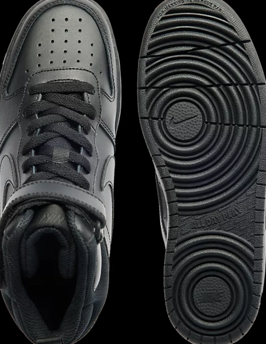 Outlet czarne sneakersy młodzieżowe COURT BOROUGH MID 2 (GS) Dzieci Sportowe