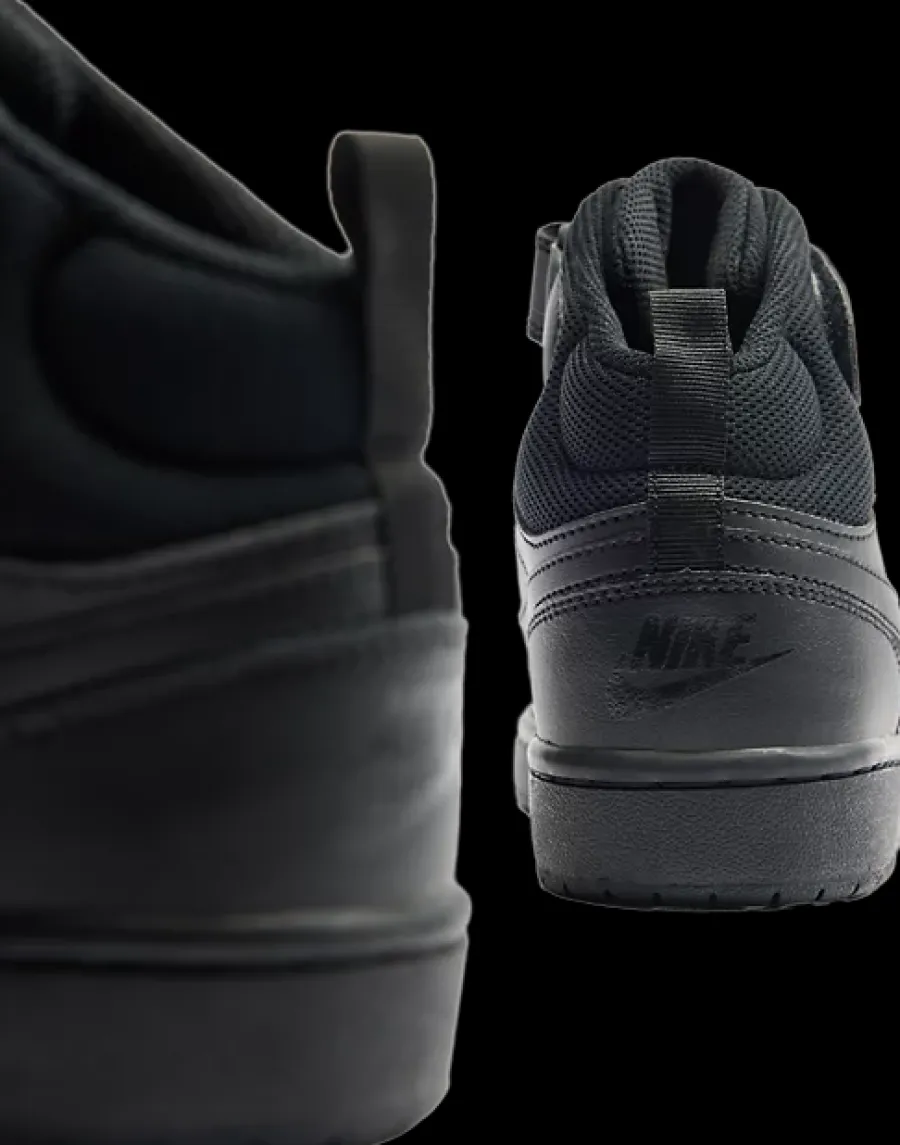 Outlet czarne sneakersy młodzieżowe COURT BOROUGH MID 2 (GS) Dzieci Sportowe