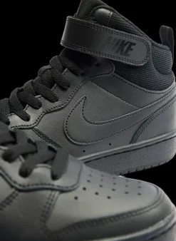 Outlet czarne sneakersy młodzieżowe COURT BOROUGH MID 2 (GS) Dzieci Sportowe