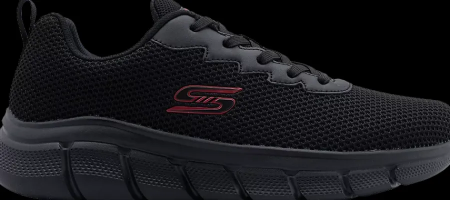 Clearance czarne sneakersy męskie Bobs Flex Męskie Sportowe