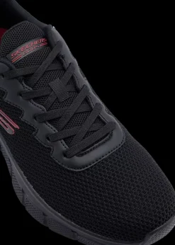 Clearance czarne sneakersy męskie Bobs Flex Męskie Sportowe