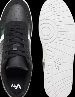 Best czarne sneakersy męskie na białej podeszwie Męskie Sportowe|Casual