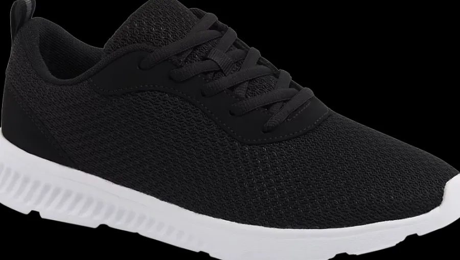 Clearance czarne sneakersy męskie na lekkiej podeszwie Męskie Sportowe|Casual