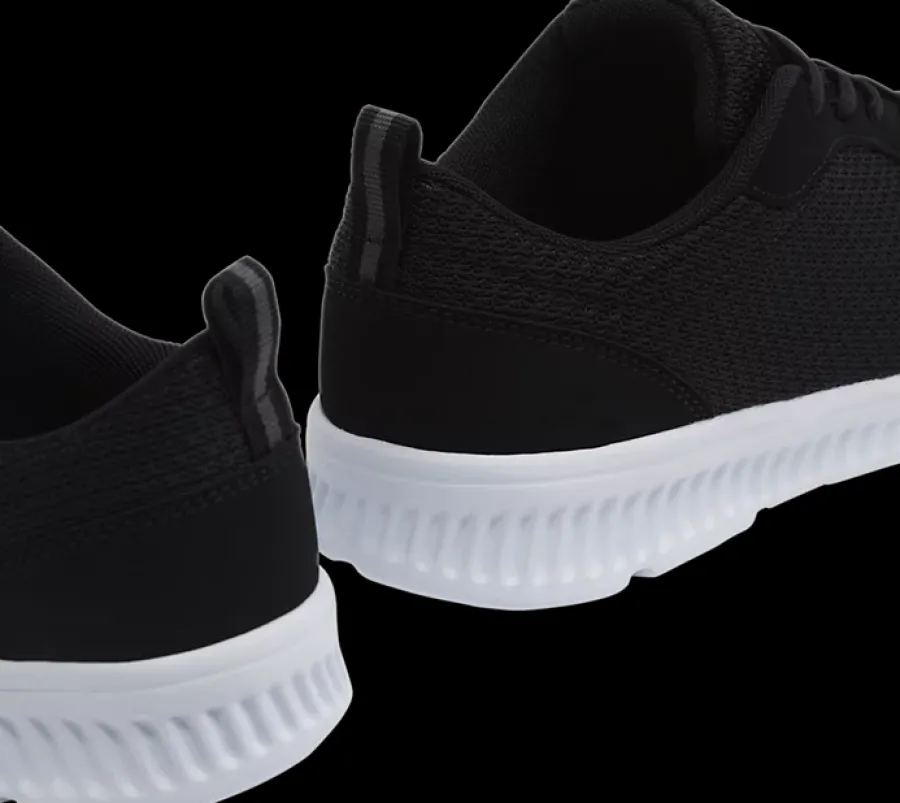 Clearance czarne sneakersy męskie na lekkiej podeszwie Męskie Sportowe|Casual