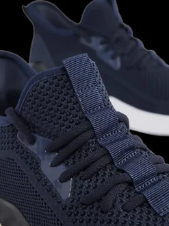 Hot czarne sneakersy męskie na białej podeszwie Męskie Sportowe|Casual