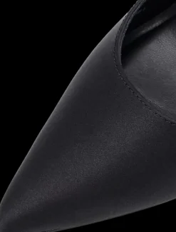 Hot czarne szpilki damskie z wysadzanym paseczkiem Damskie Szpilki