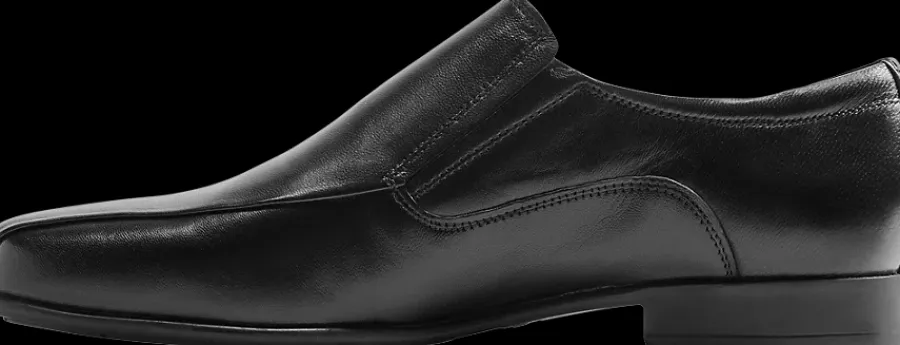 Sale czarne wsuwane eleganckie buty męskie ze skóry Męskie Półbuty