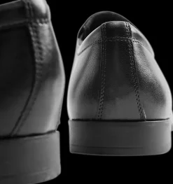 Sale czarne wsuwane eleganckie buty męskie ze skóry Męskie Półbuty