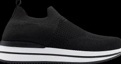 Outlet czarne wsuwane sneakersy damskie Damskie Sportowe