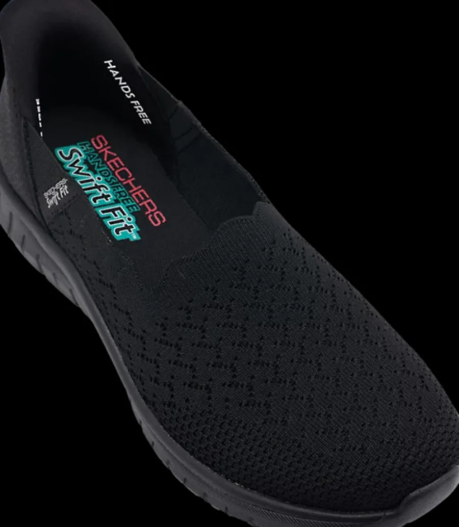 New czarne wsuwane sneakersy damskie Damskie Sportowe|Markowe