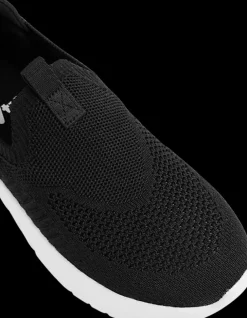 Hot czarne wsuwane sneakersy dziecięce Dzieci Sportowe