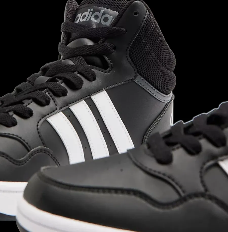 New czarne wysokie sneakersy młodzieżowe HOOPS MID 3.0 K Dzieci Sportowe
