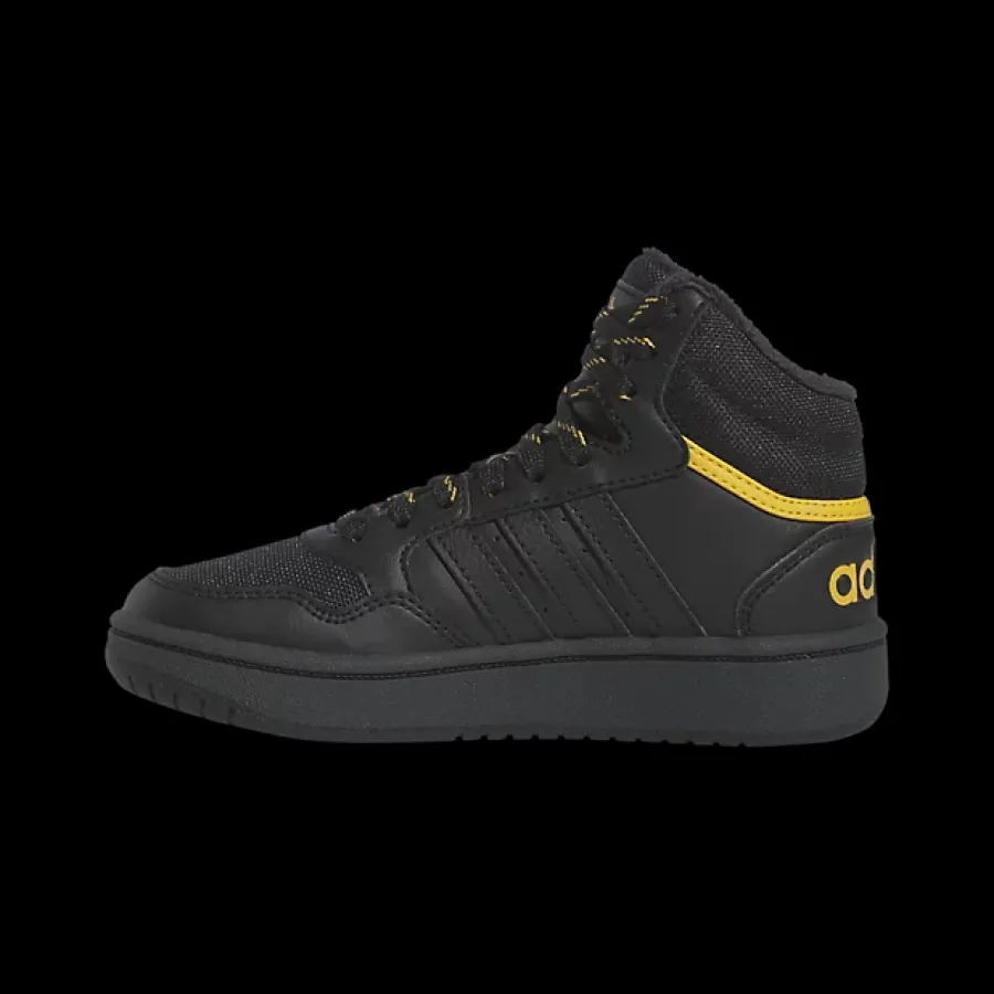 Sale czarne wysokie sneakersy młodzieżowe Hoops Mid 3.0 Dzieci Sportowe
