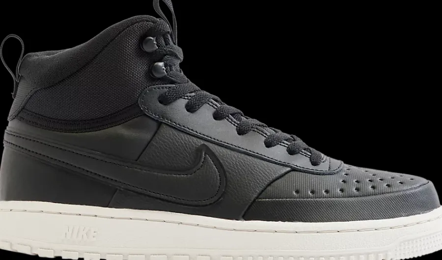 Sale czarne wysokie sneakersy męskie COURT VISION MID WNTR Męskie Sportowe