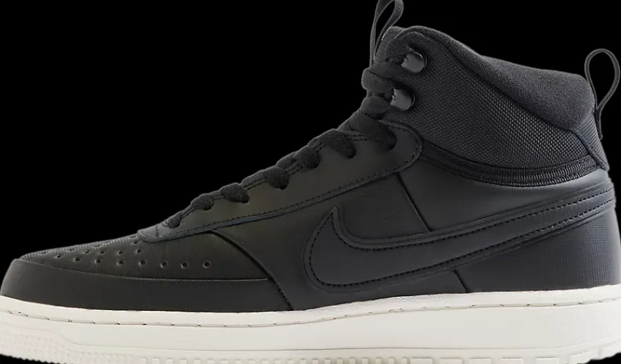 Sale czarne wysokie sneakersy męskie COURT VISION MID WNTR Męskie Sportowe