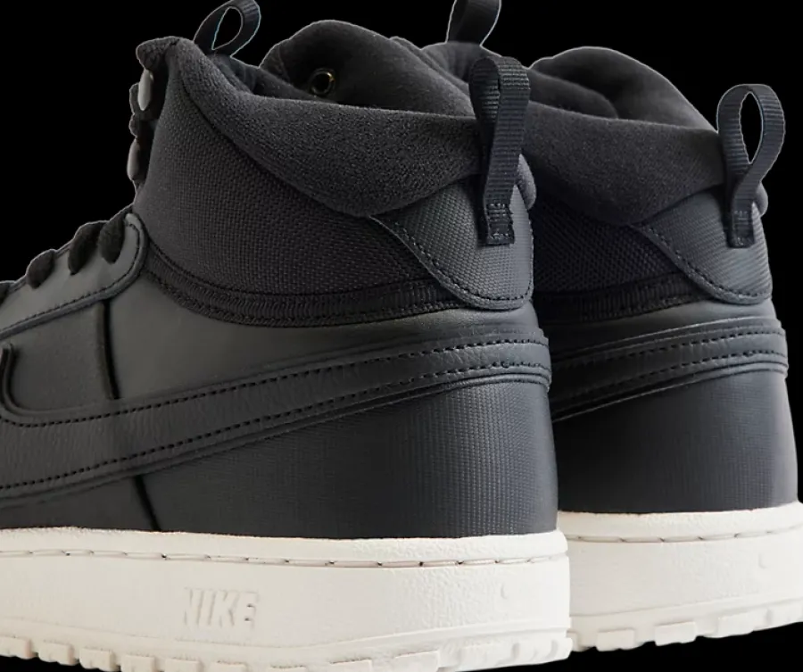 Sale czarne wysokie sneakersy męskie COURT VISION MID WNTR Męskie Sportowe